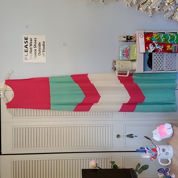 Saved by the Dress Maxi Dress, Size L, Pink & Mint - Picture 8 of 9